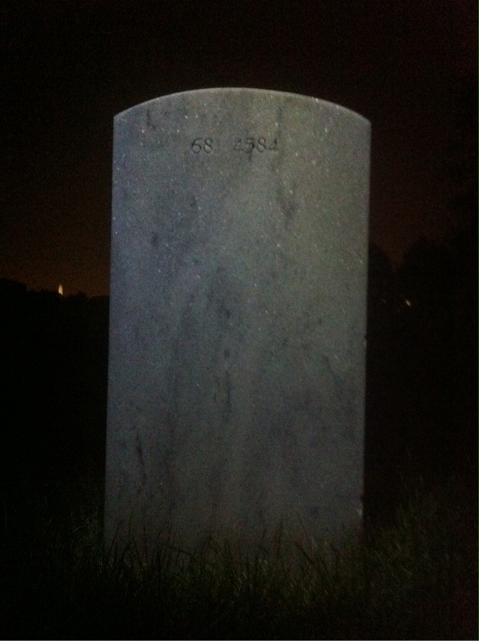 Back of headstone — Jerald Ray Young