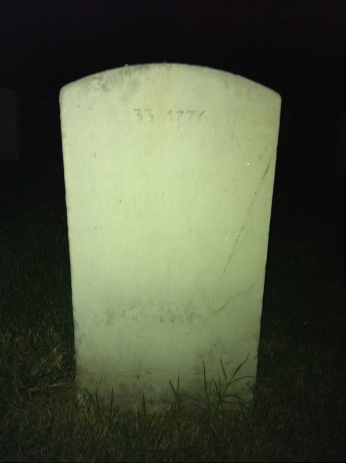 Back of headstone — Victor Moore