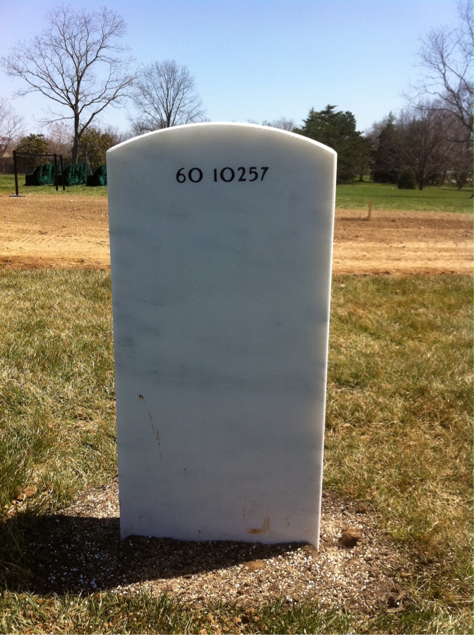 Back of headstone — William Embry Sanchious