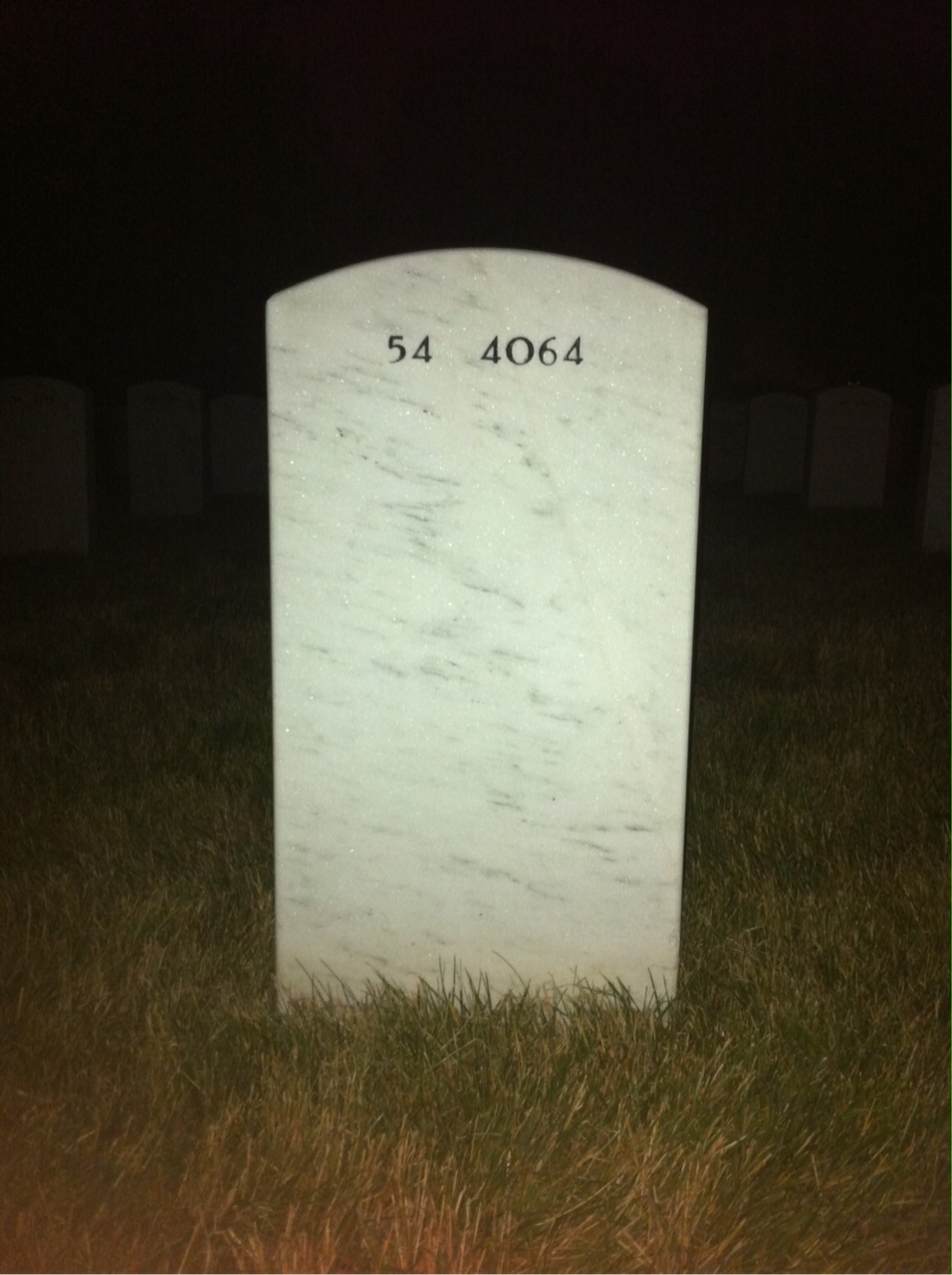 Back of headstone — Robert Latorre