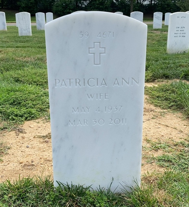 Back of headstone — Norman Adamson