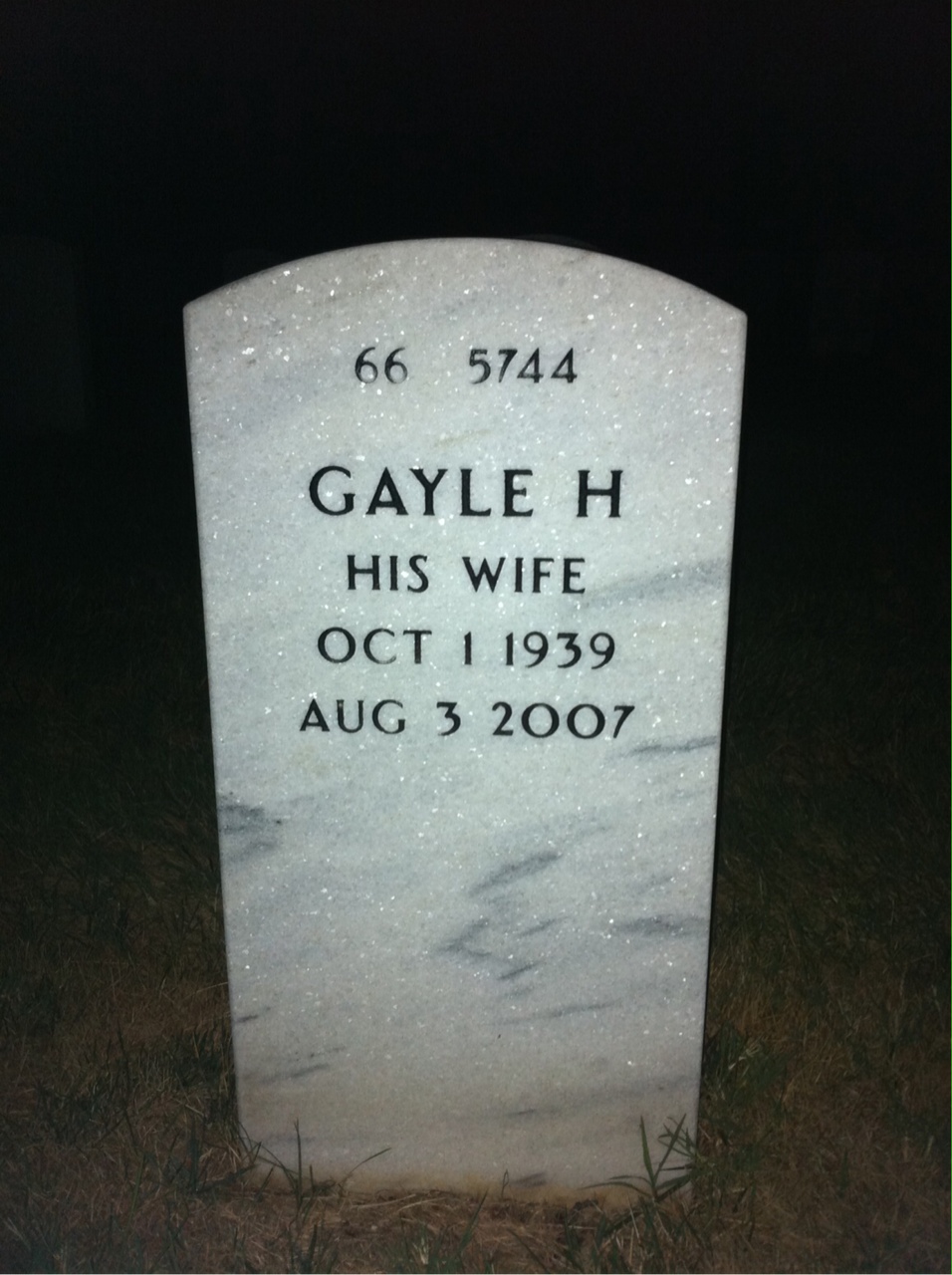 Back of headstone — Warren Rees