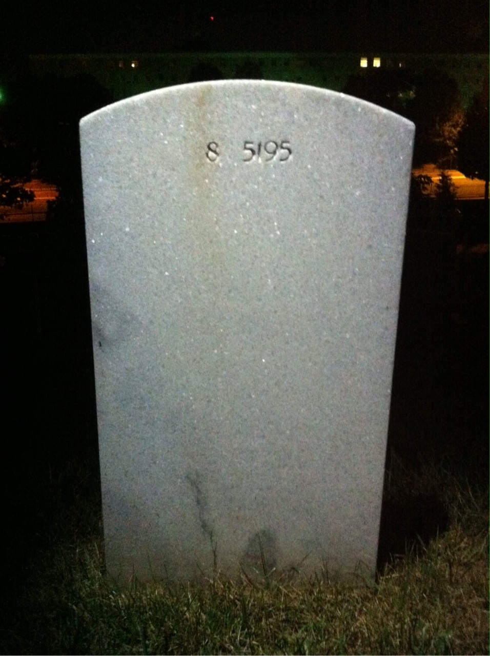 Back of headstone — Richard Moore