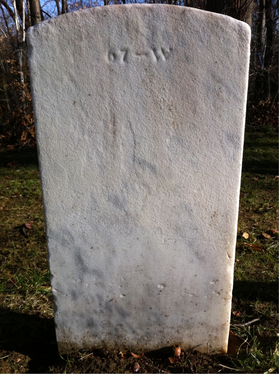 Back of headstone — Hardie Morin