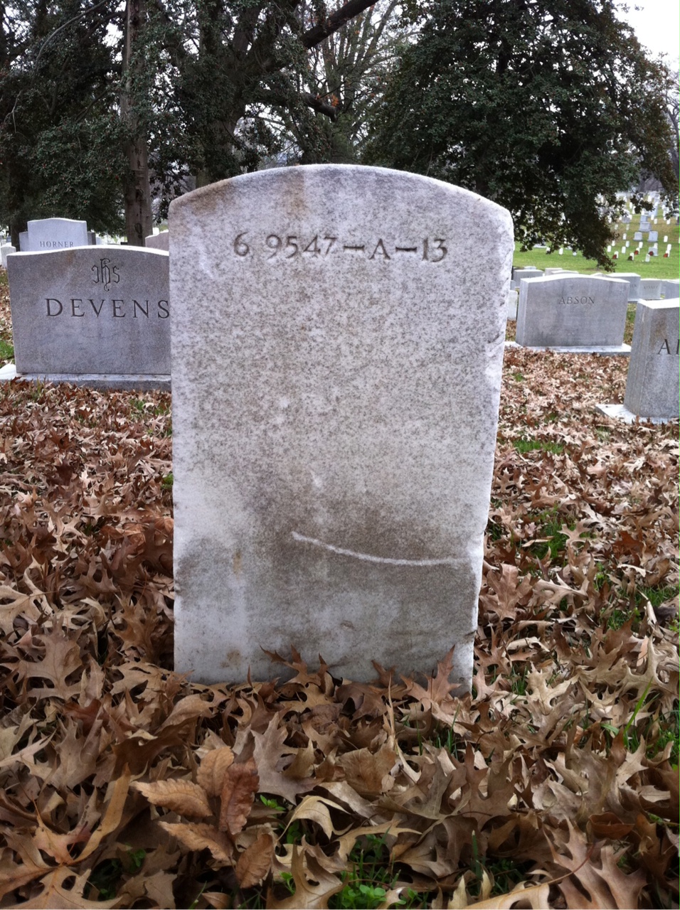 Back of headstone — Norman Millichamp