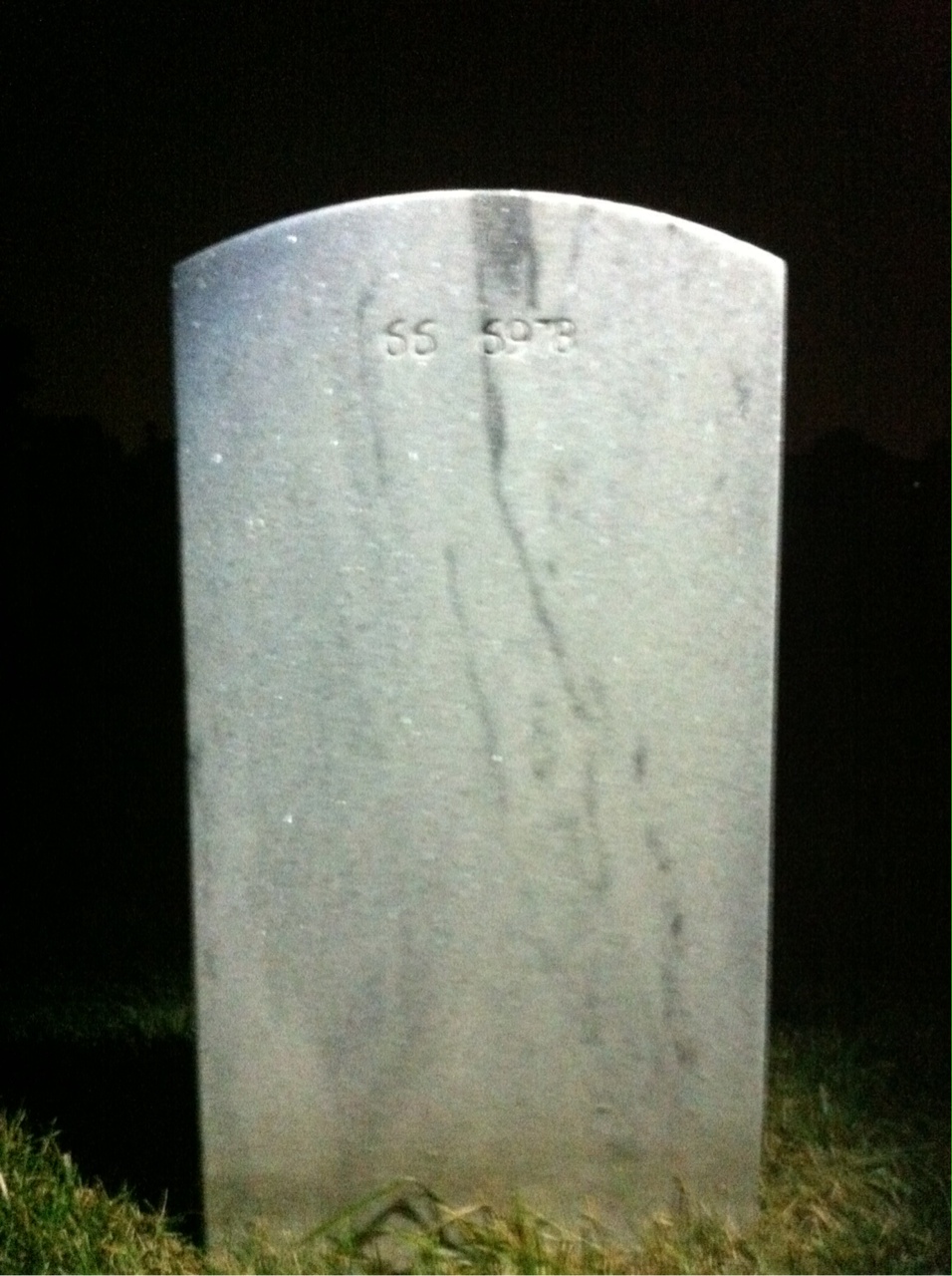 Back of headstone — Ronald Atwell