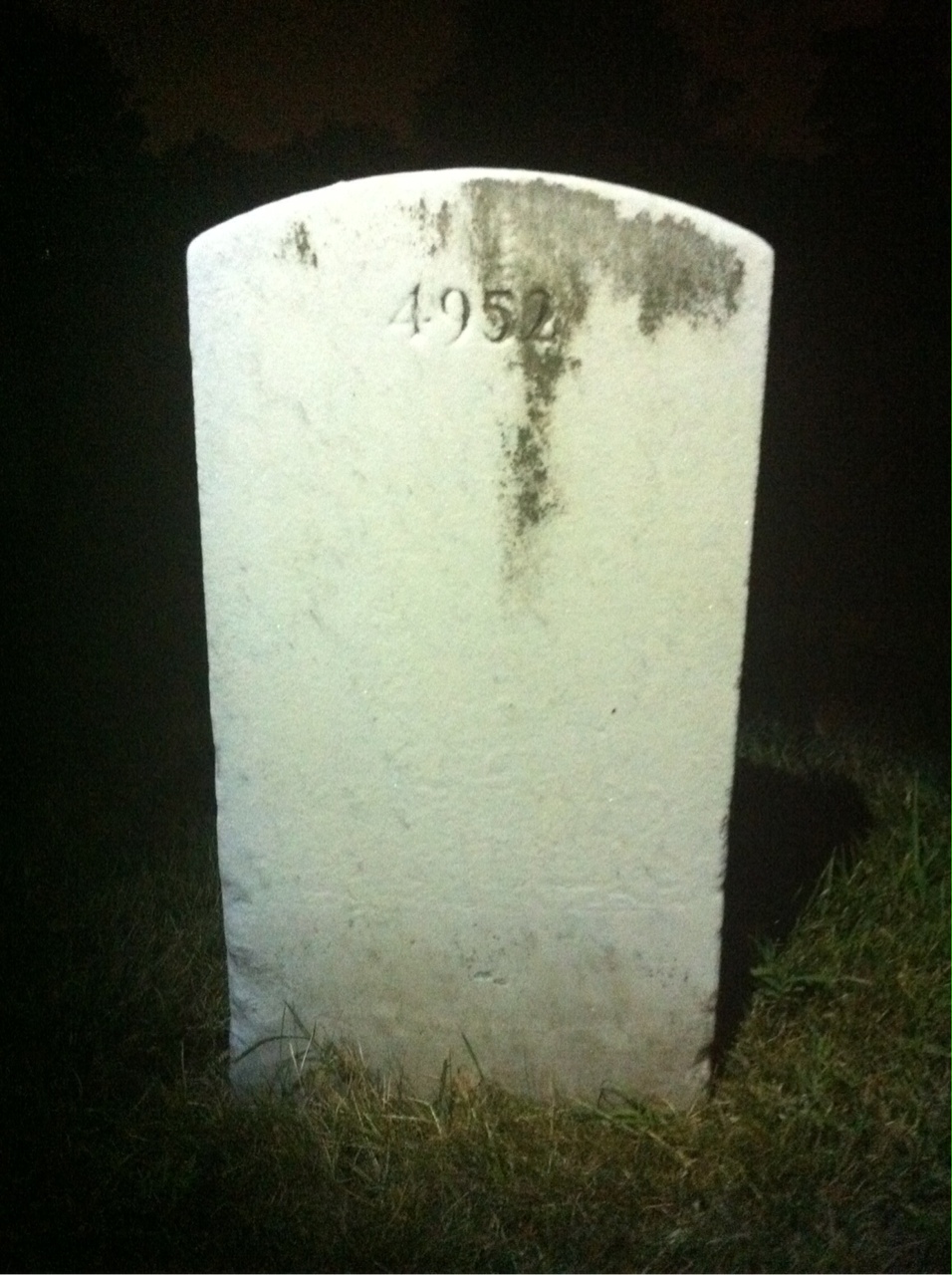 Back of headstone — James Annis