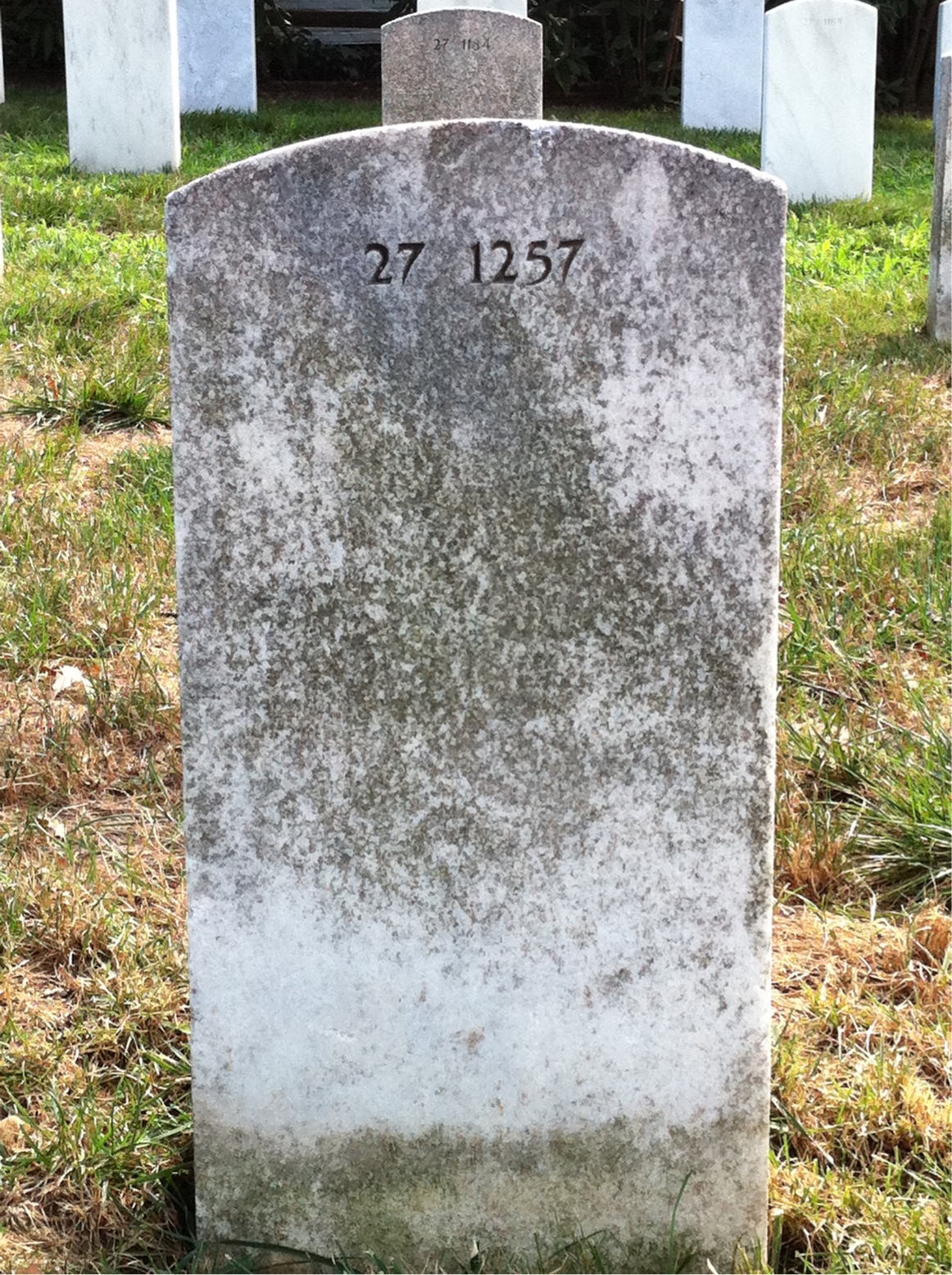 Back of headstone — Lewis Botler
