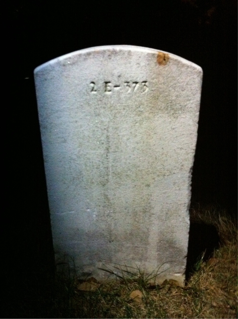 Back of headstone — Madeleine Anderson