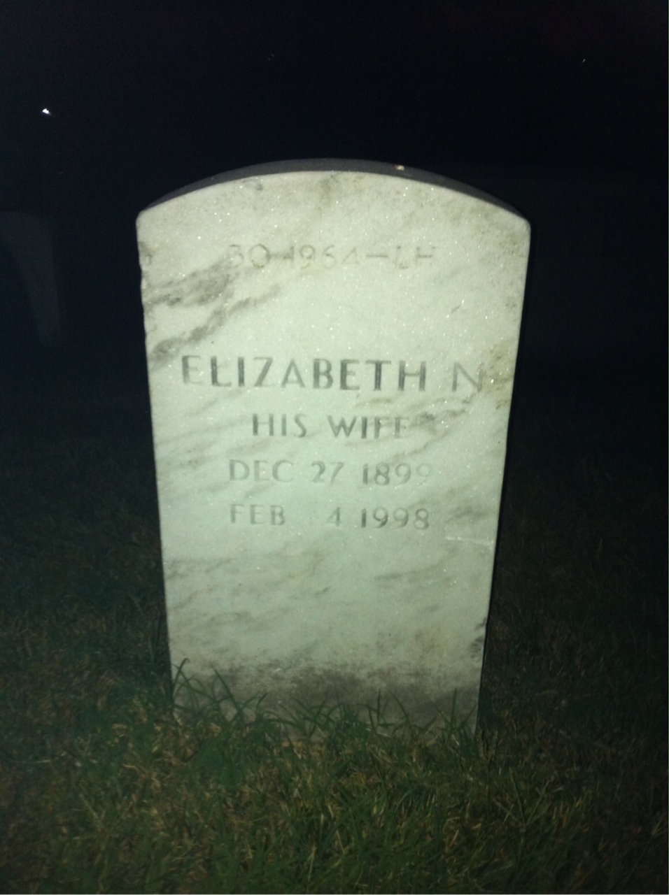 Back of headstone — Richard Z Crane