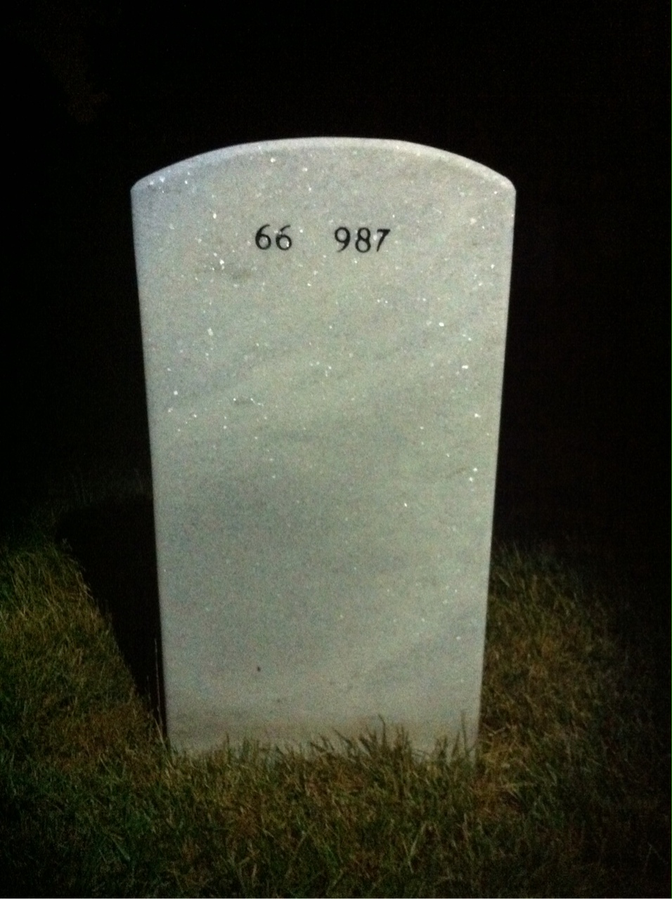 Back of headstone — Christopher Harl