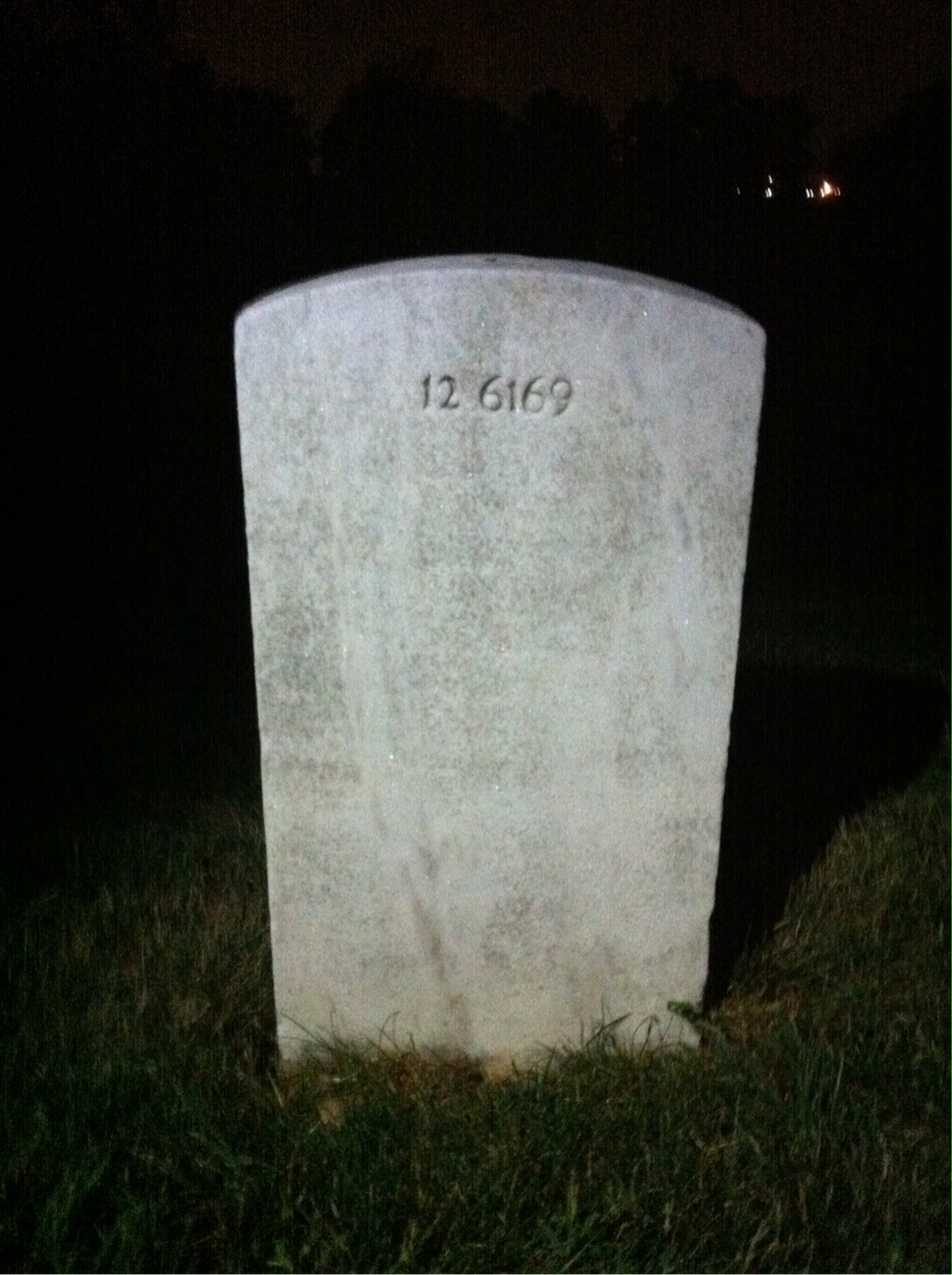 Back of headstone — Esther Minor