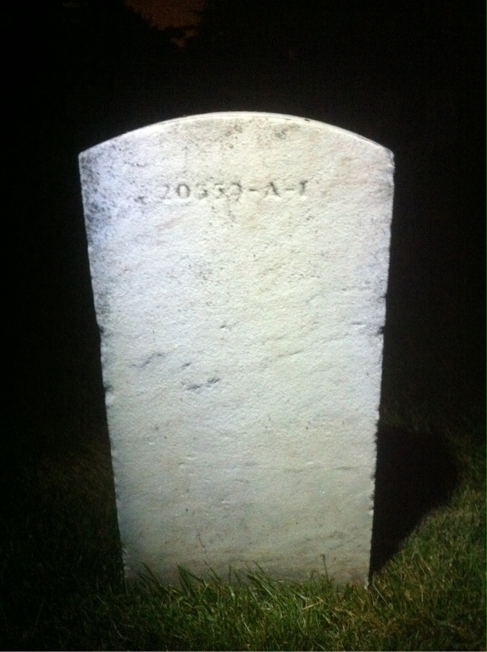 Back of headstone — Wilfred Miller