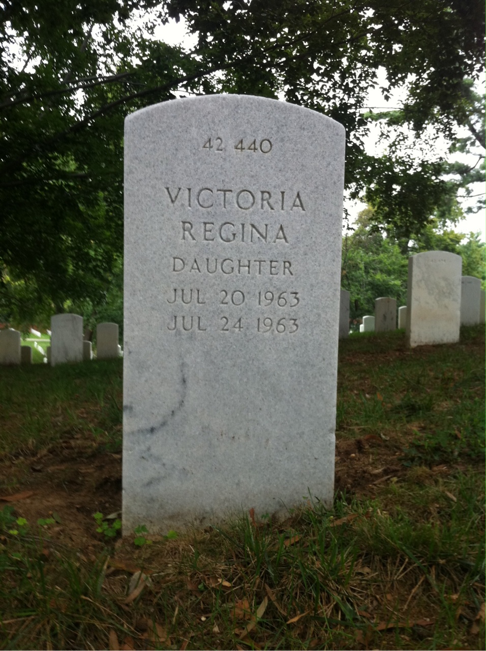 Back of headstone — James Moore