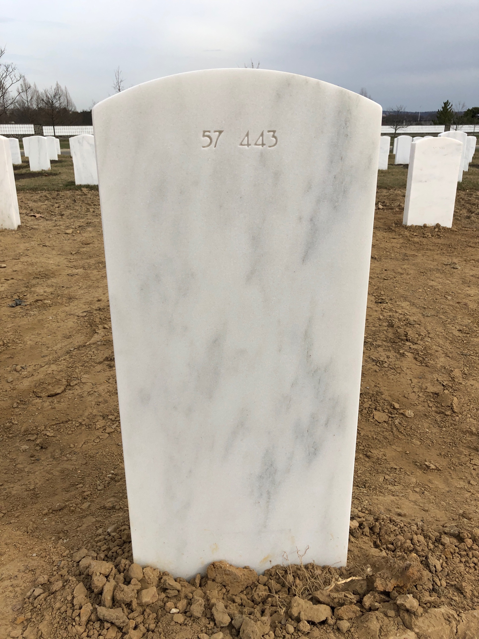 Back of headstone — Peter Kraines