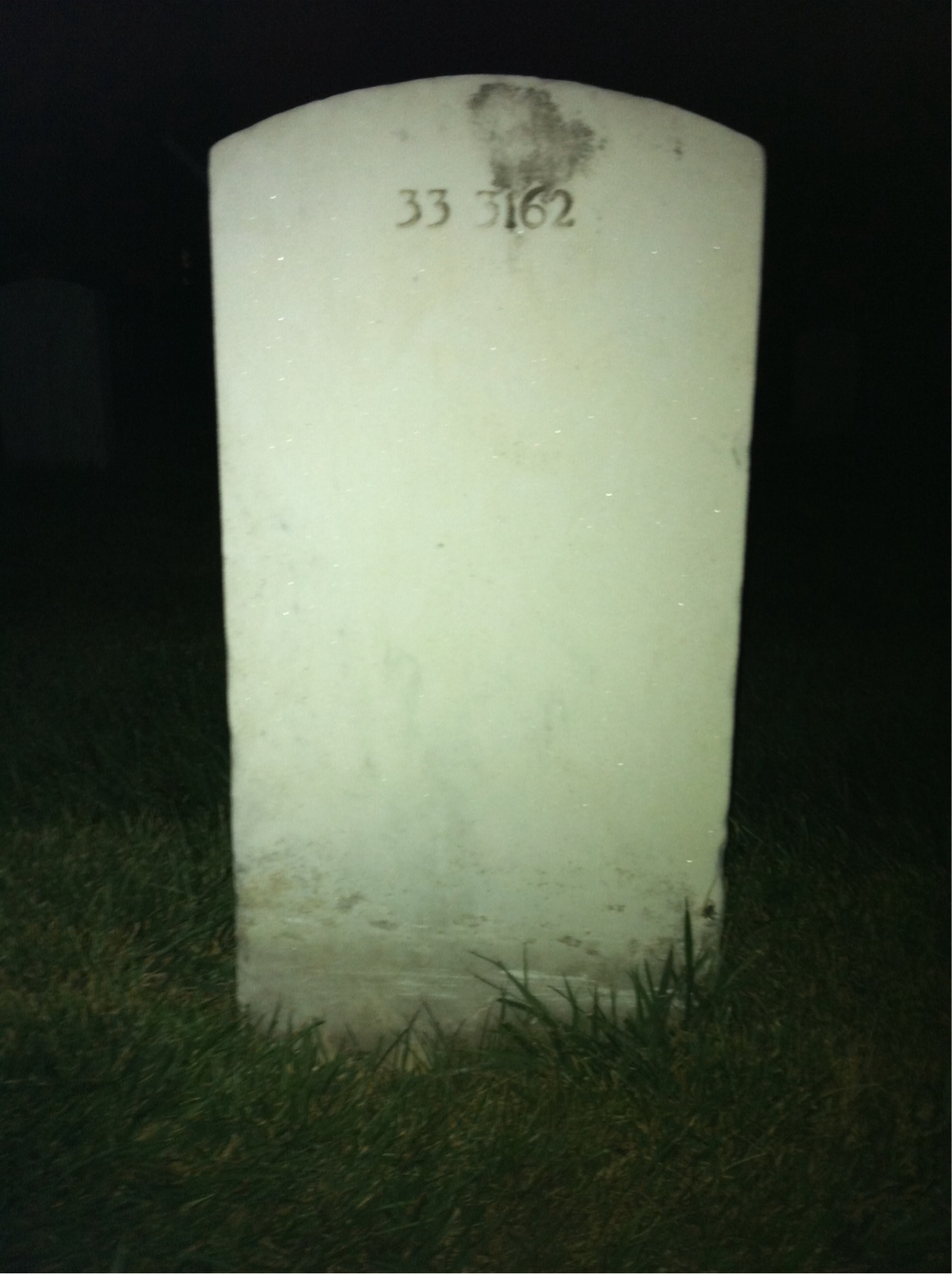 Back of headstone — Liselotte Myers