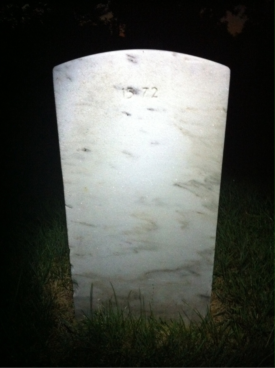 Back of headstone — Henry Milling