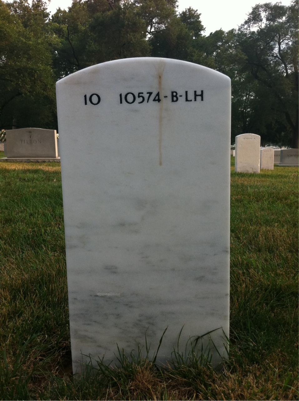 Back of headstone — Joseph Adornetto