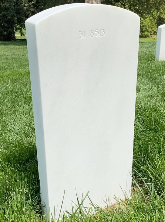 Back of headstone — Scott Michael Brasher