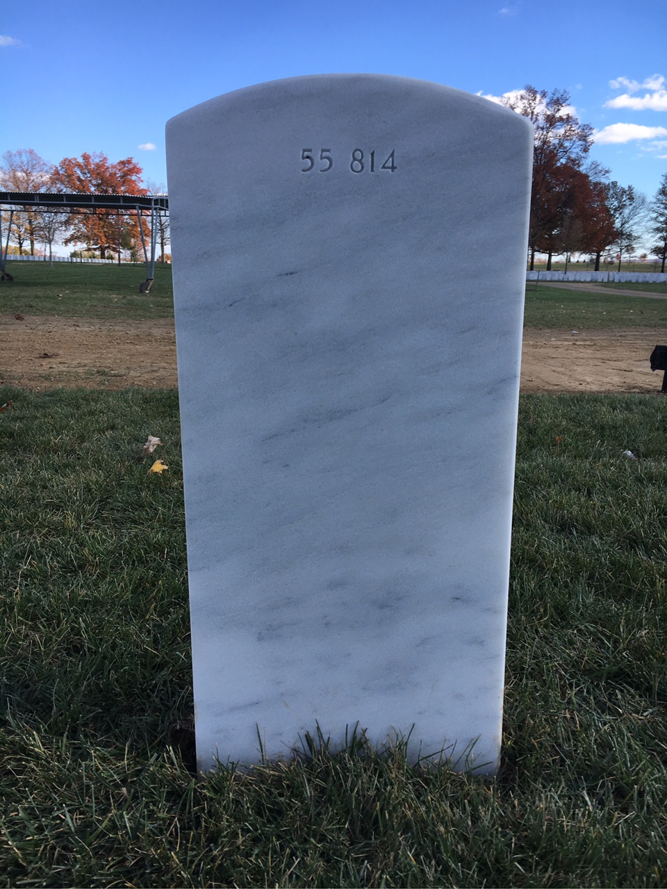 Back of headstone — Robert Anderson