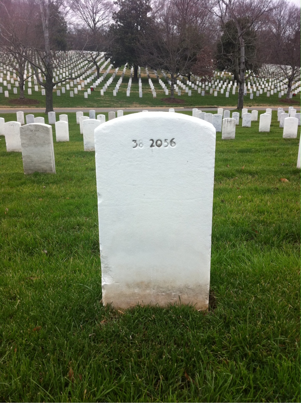 Back of headstone — Richard Moore