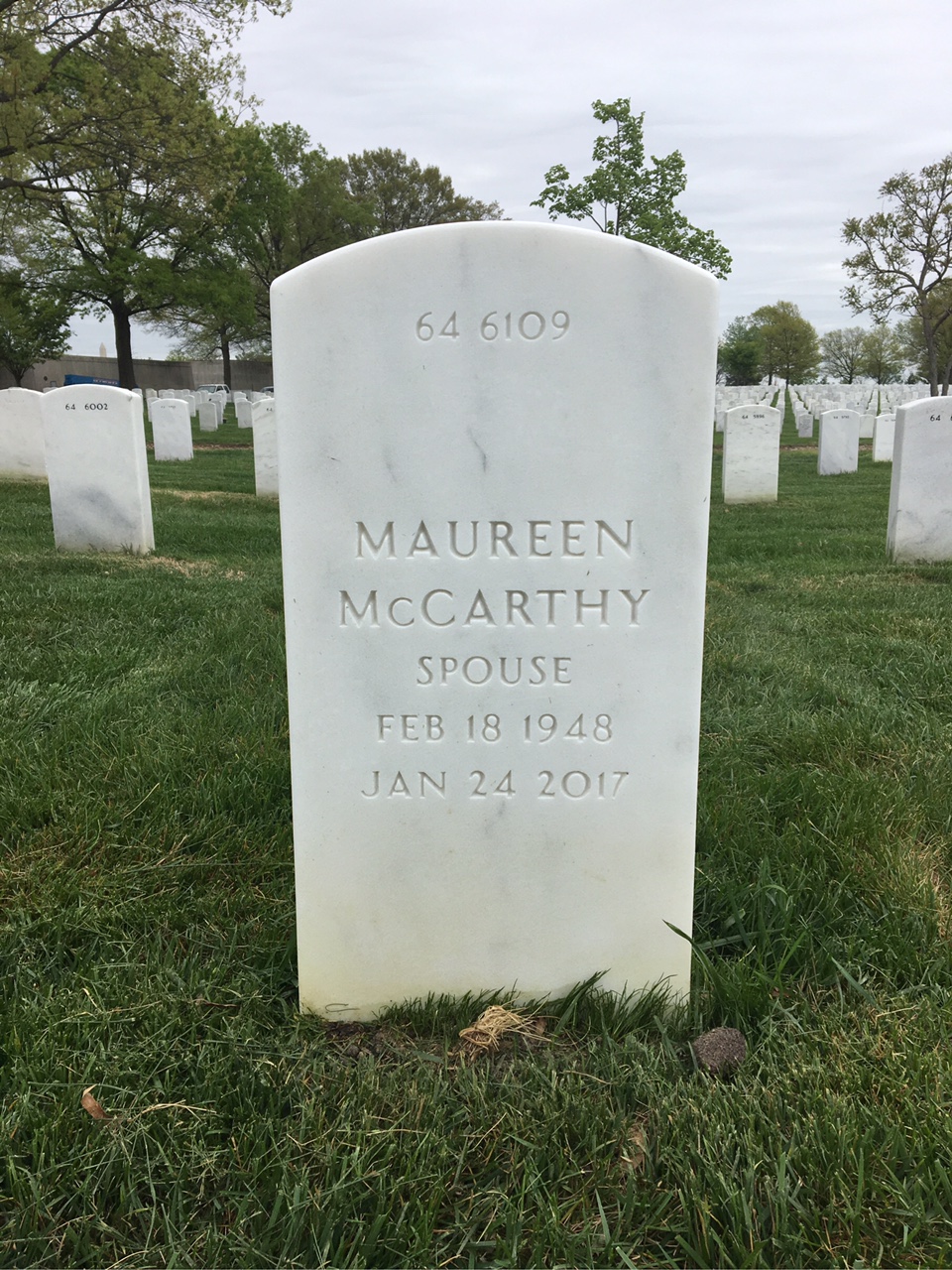 Back of headstone — James Cassidy