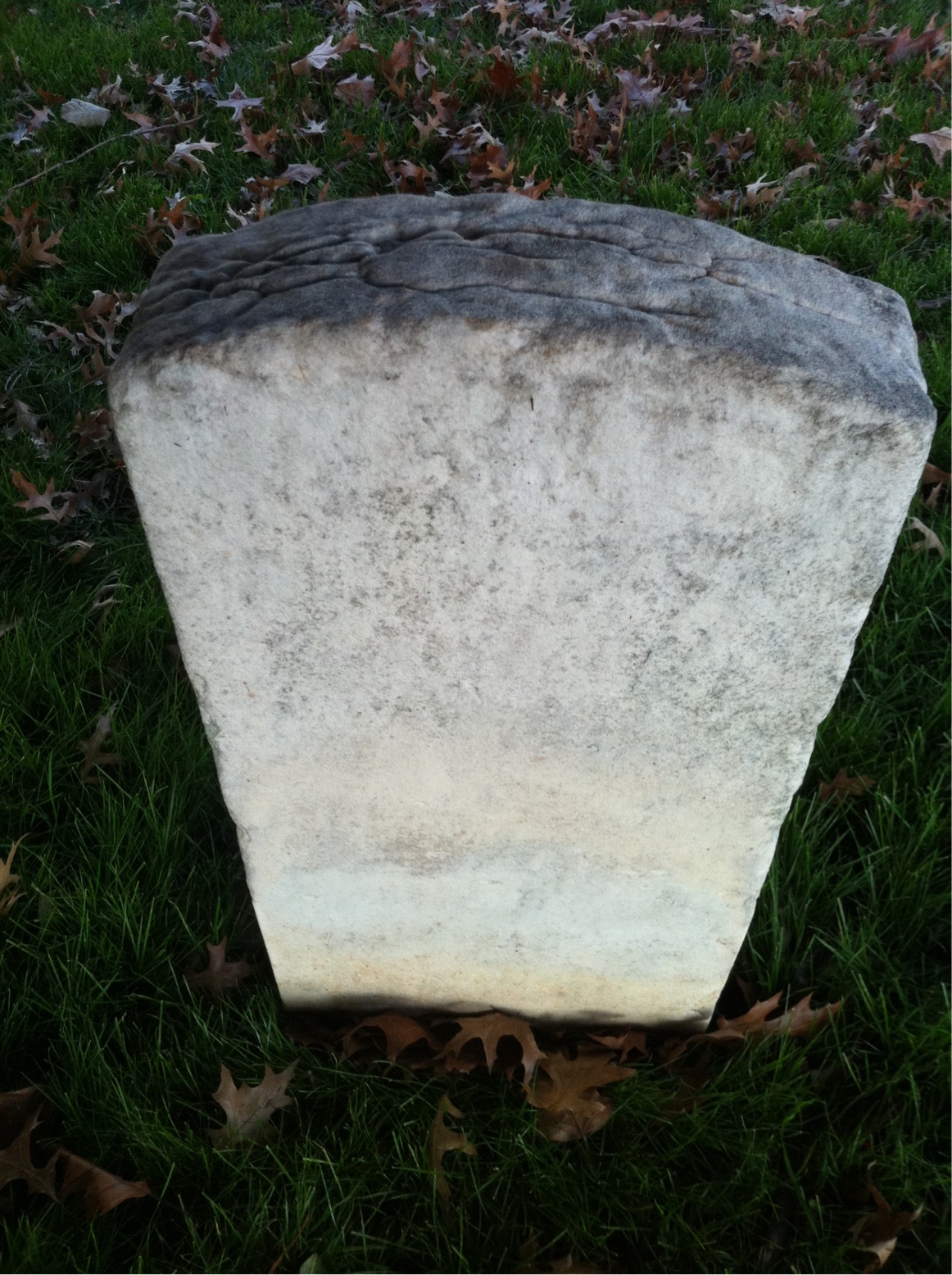 Back of headstone — Robert Bedle