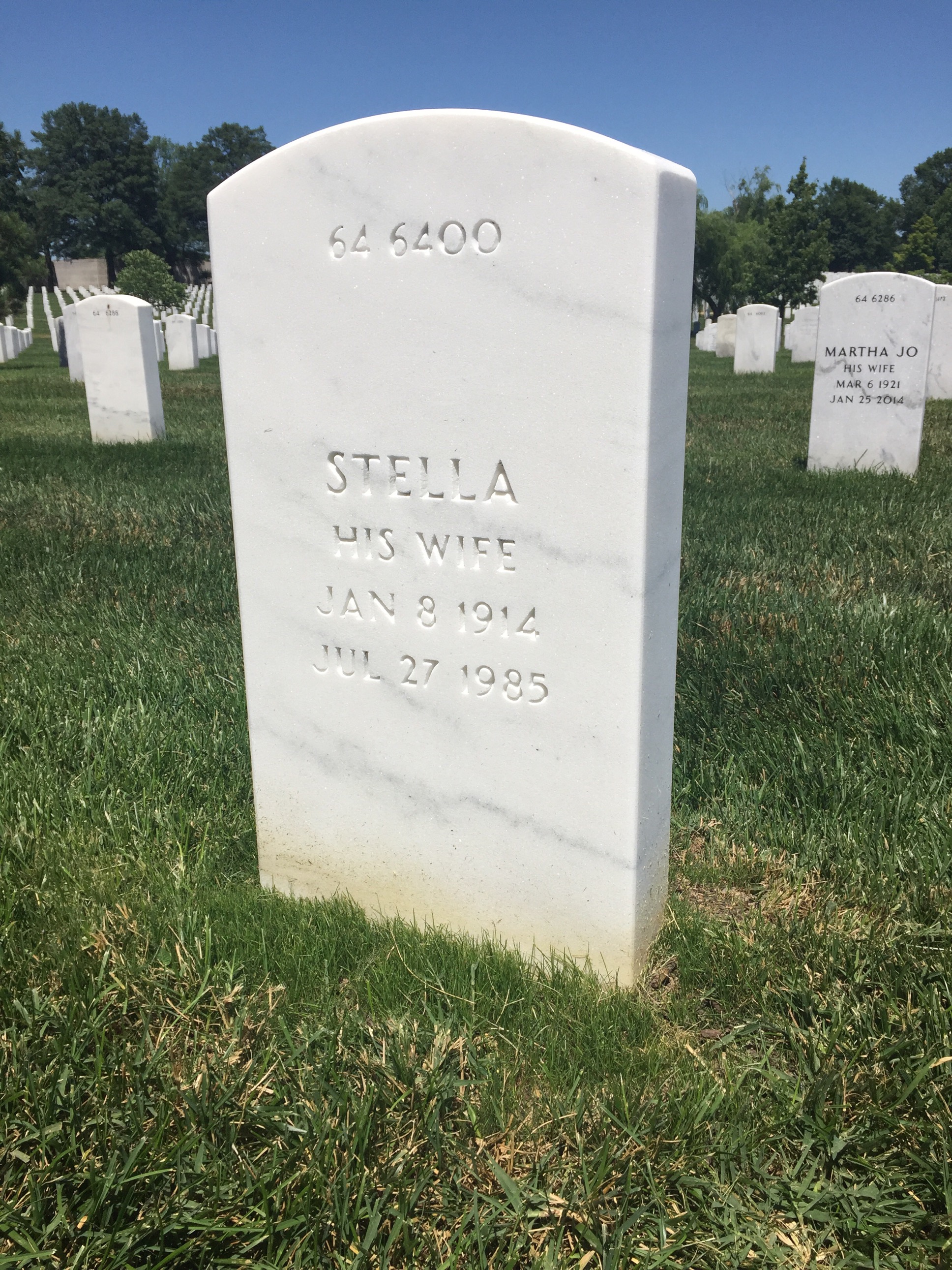 Back of headstone — George Musulin