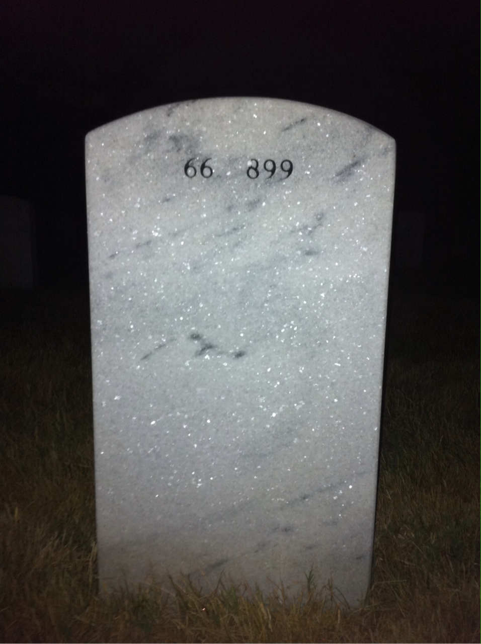 Back of headstone — Leroy Buckman