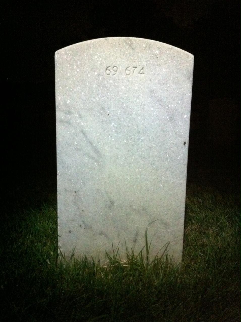 Back of headstone — Louis Morrison