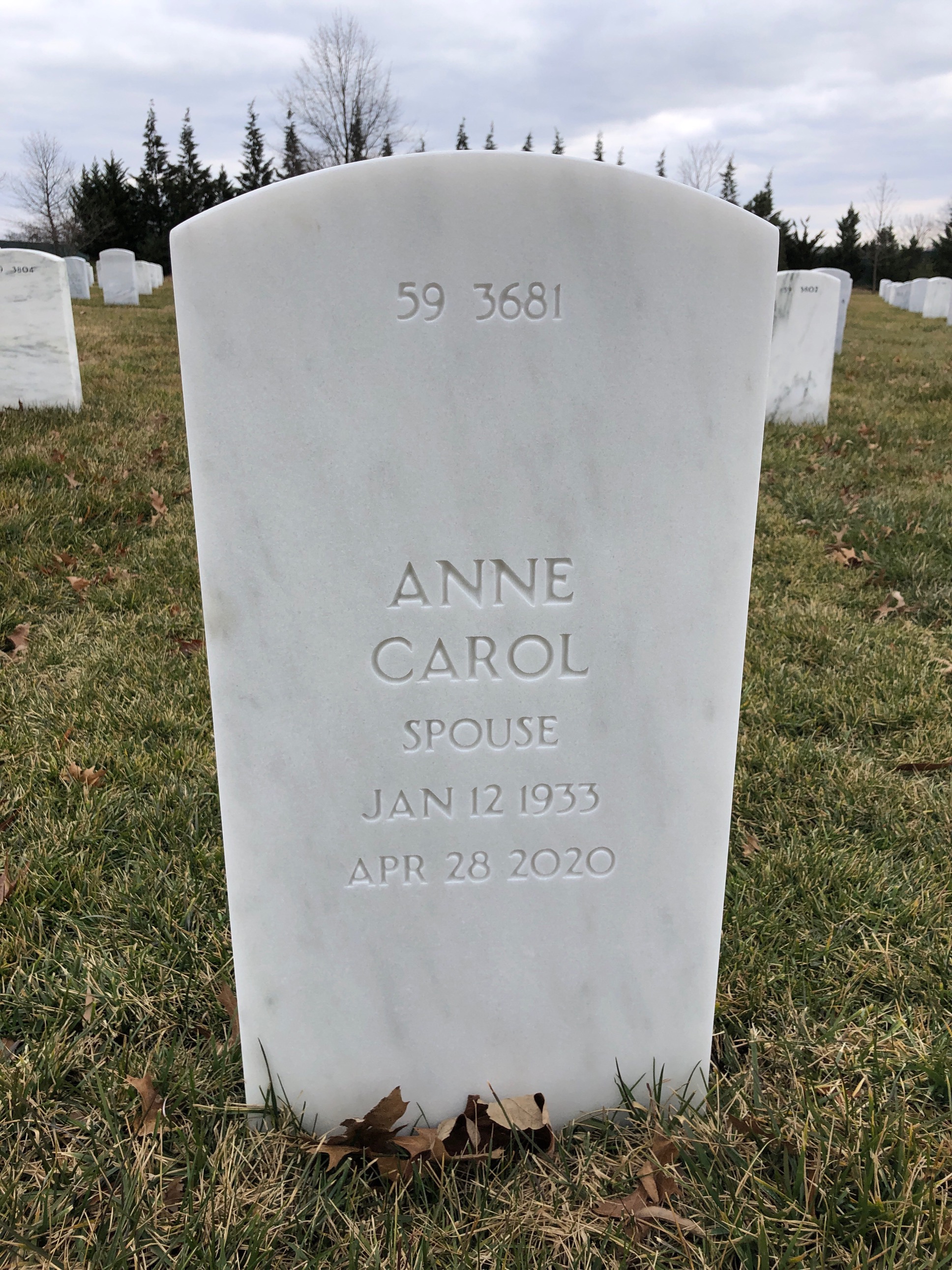 Back of headstone — James Boumbouras