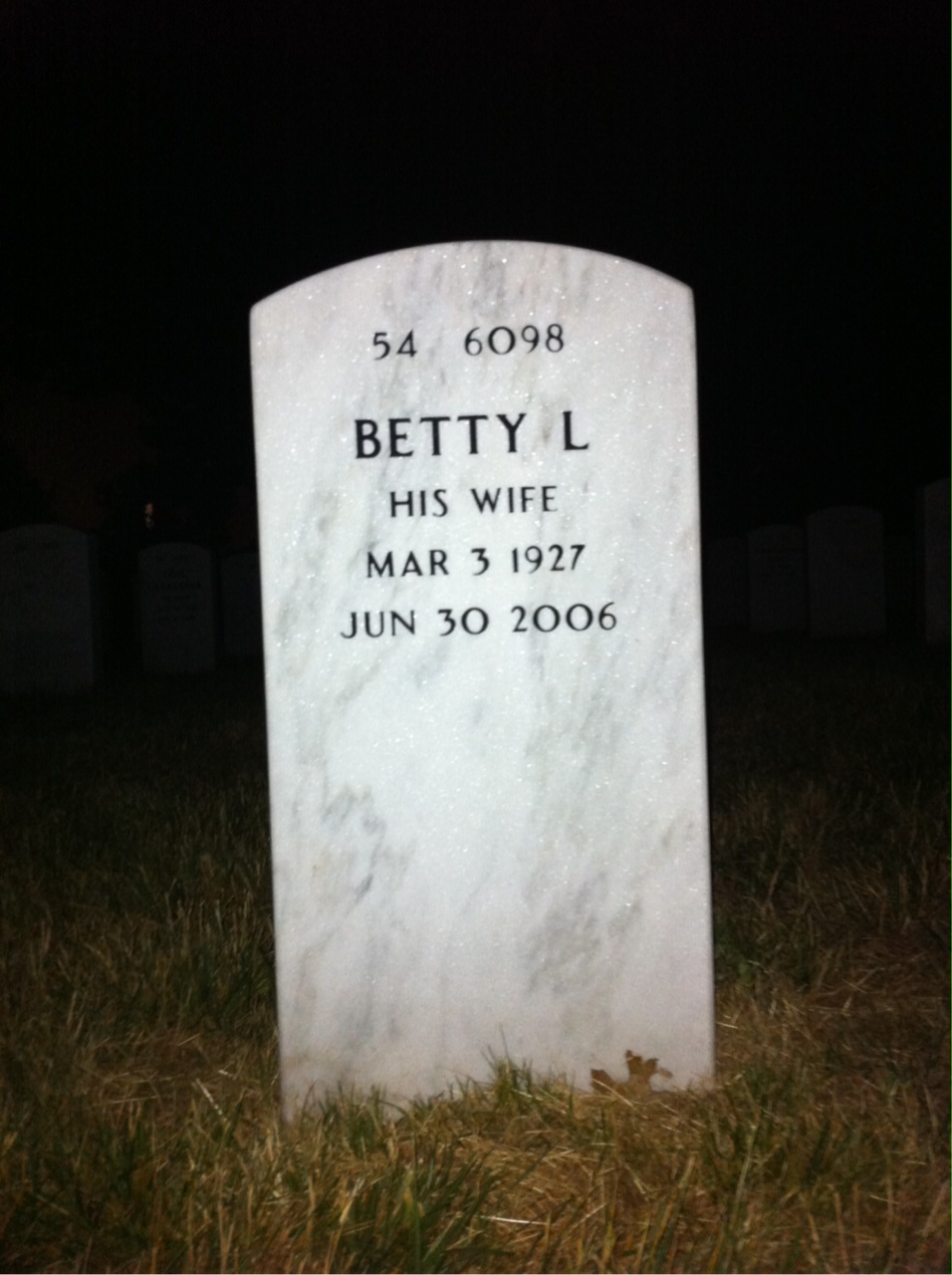 Back of headstone — Jerome Kornieck