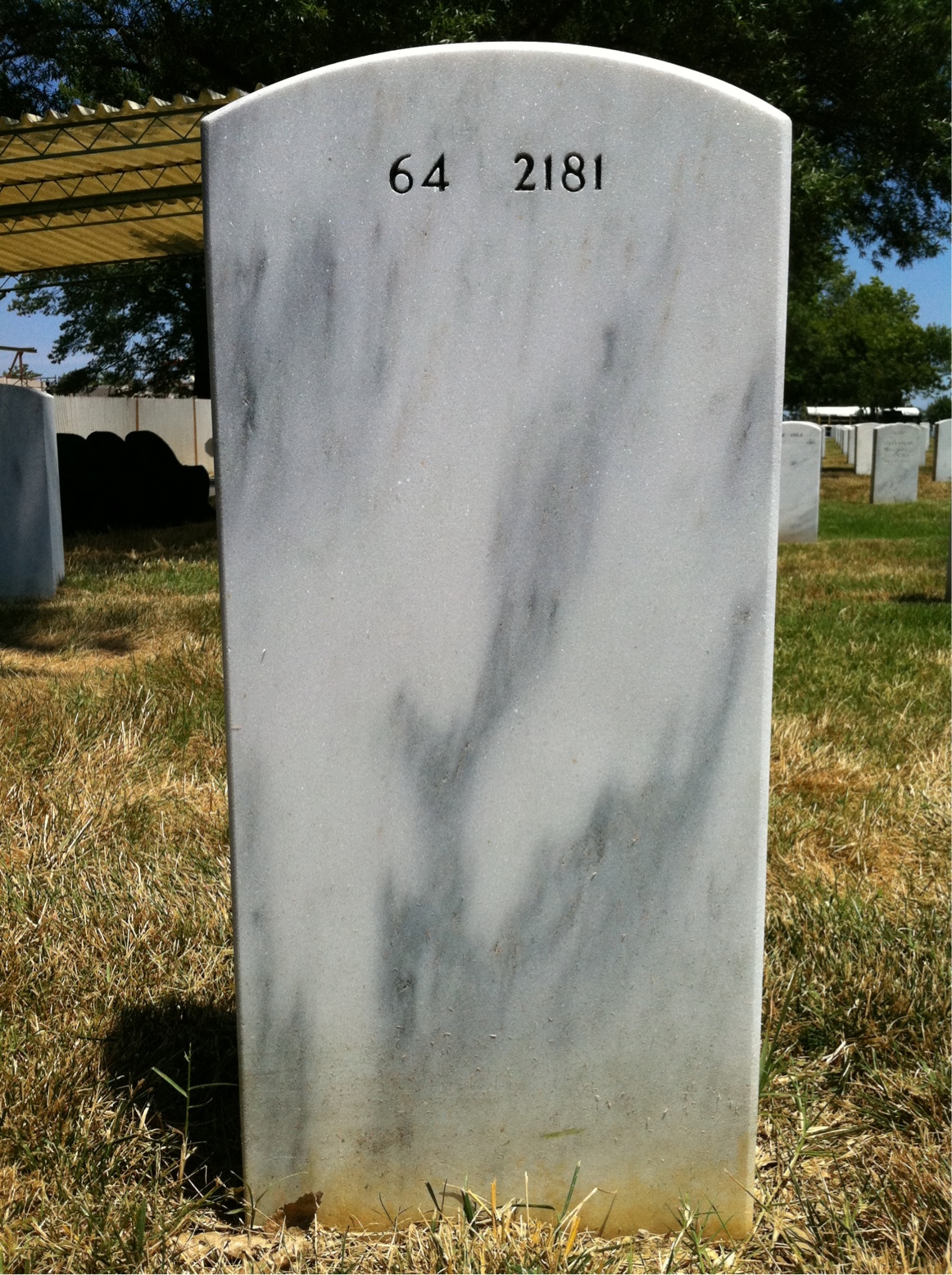 Back of headstone — John Nolan