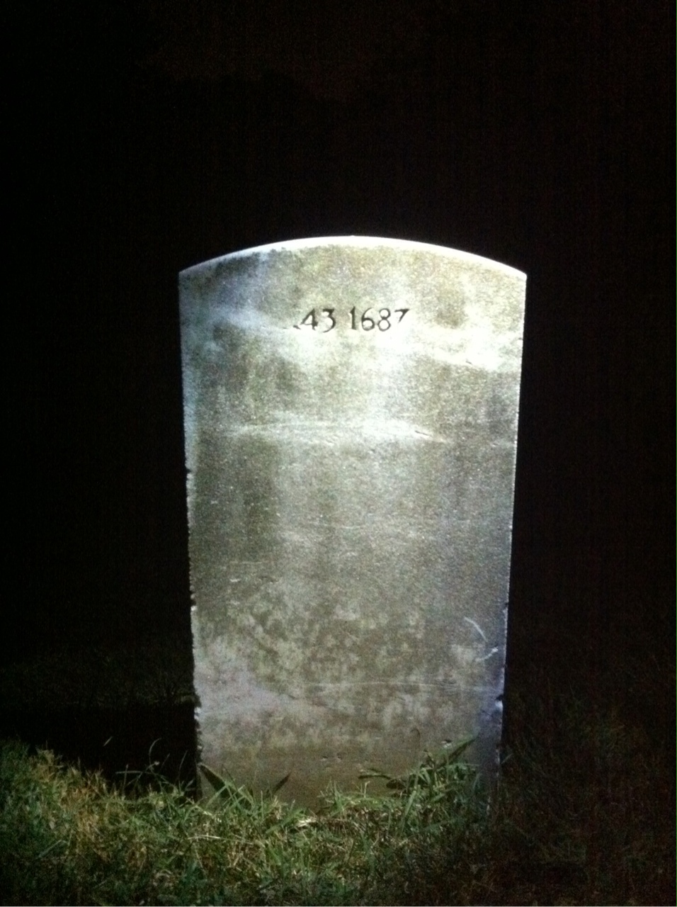Back of headstone — Mike Moldo