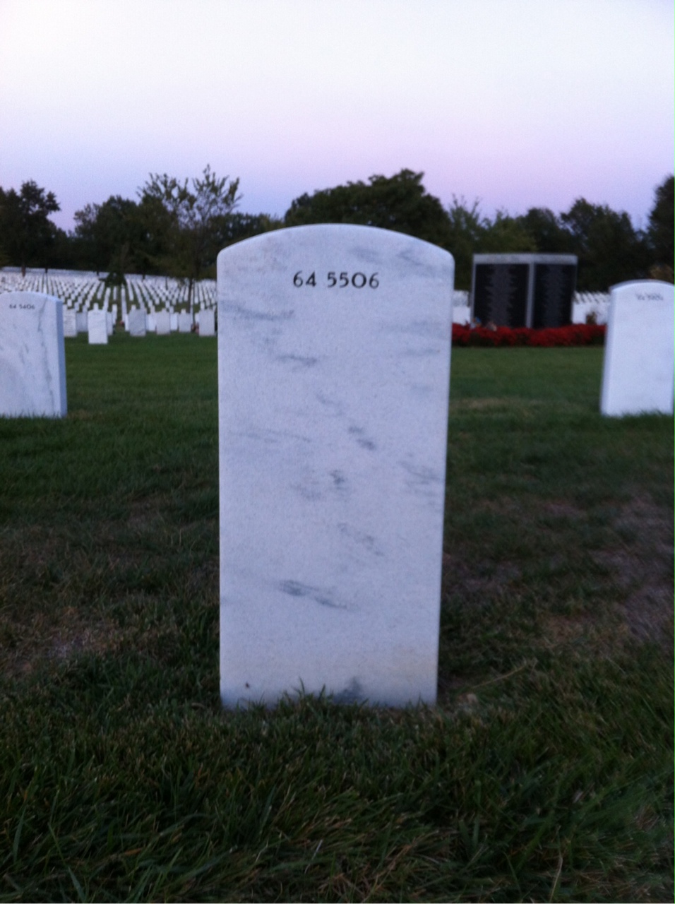 Back of headstone — Robert Bohn