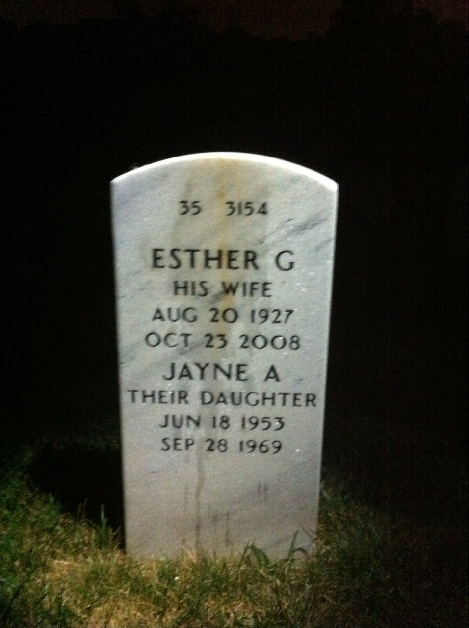 Back of headstone — Edmund Korcel