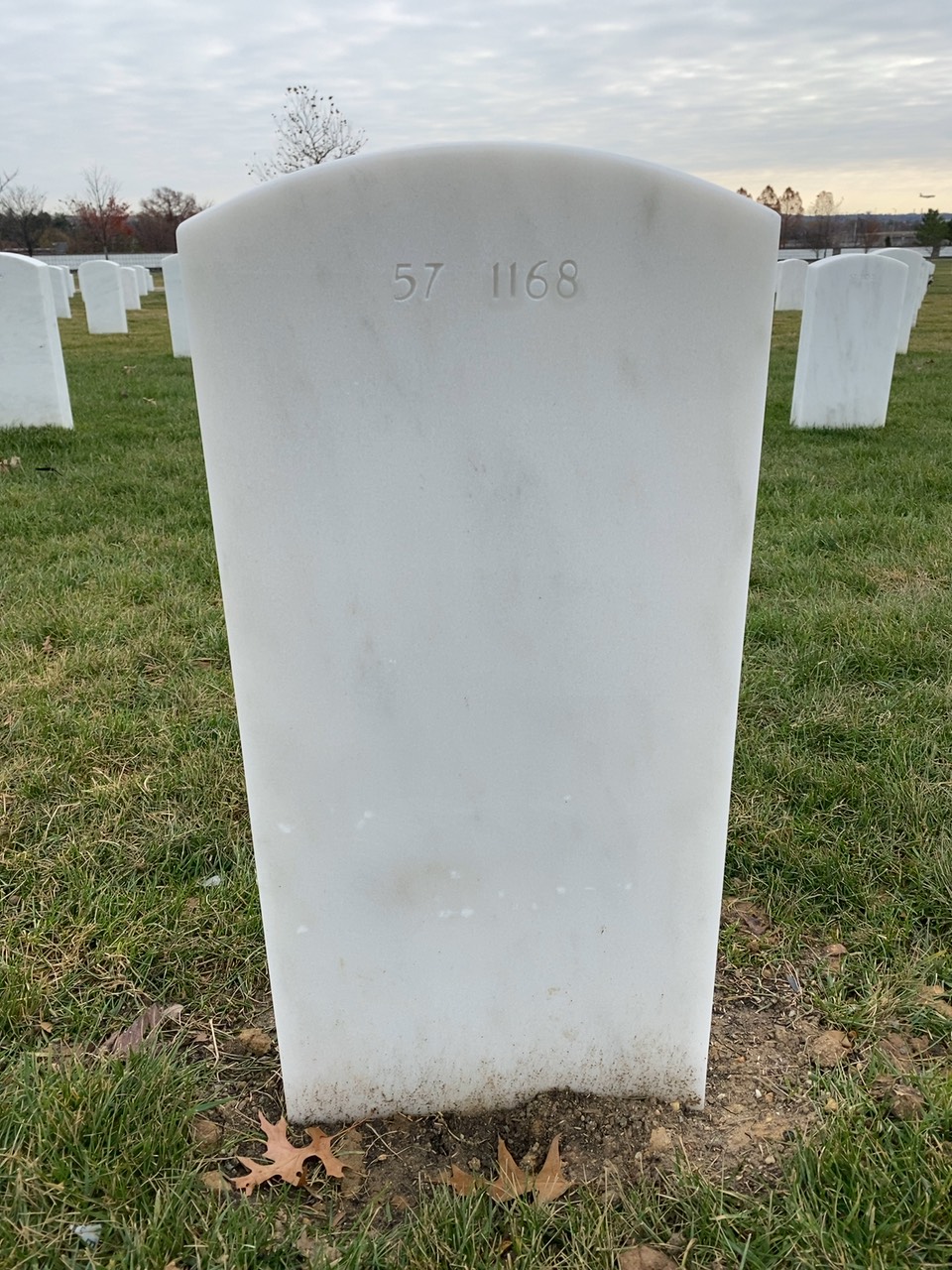 Back of headstone — Thomas P Nicholson