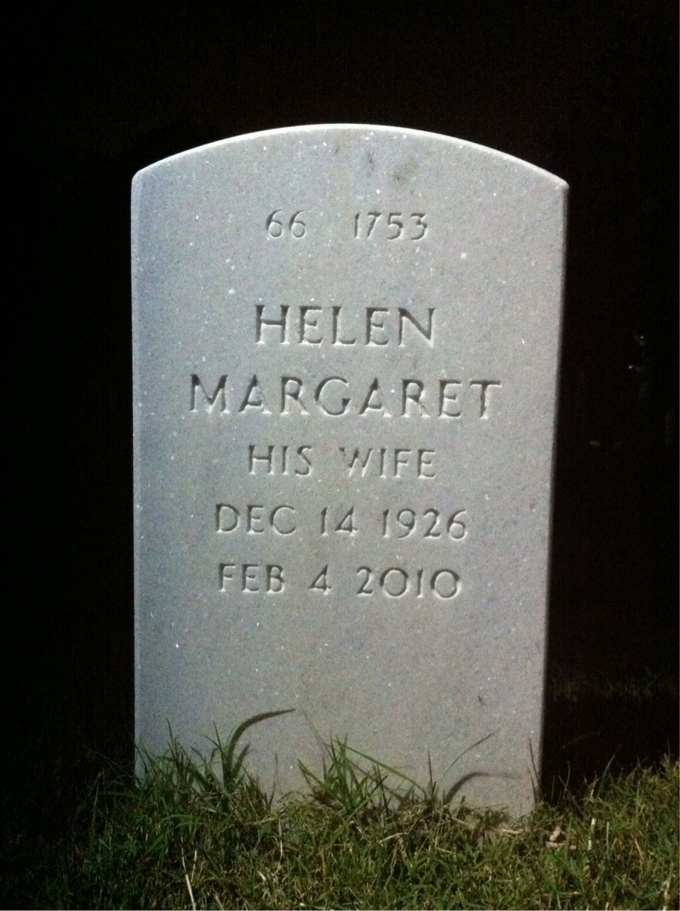 Back of headstone — Thomas Rynders