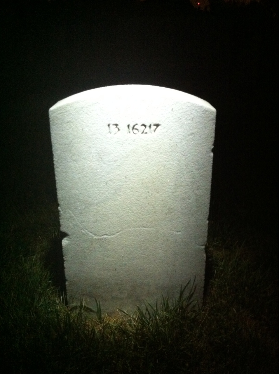 Back of headstone — Boyd Anderson