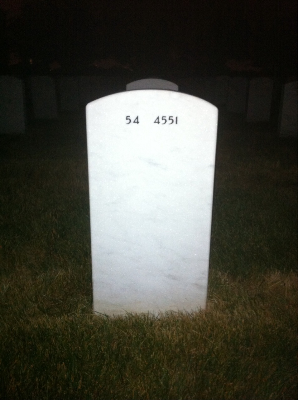 Back of headstone — Virgil Cantrell