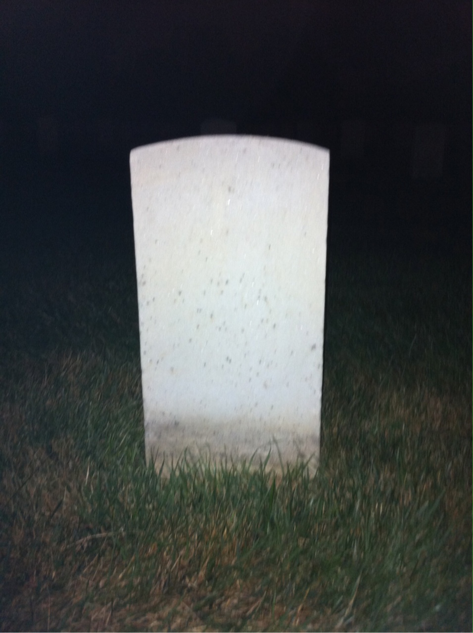 Back of headstone — Cornelius Barrett