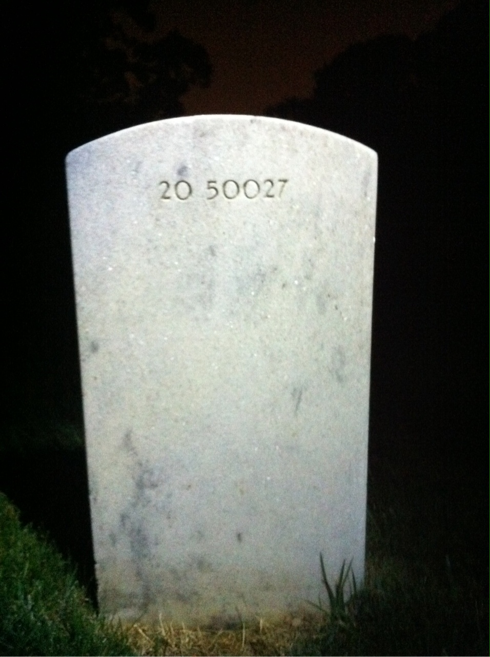 Back of headstone — Michael Monahan