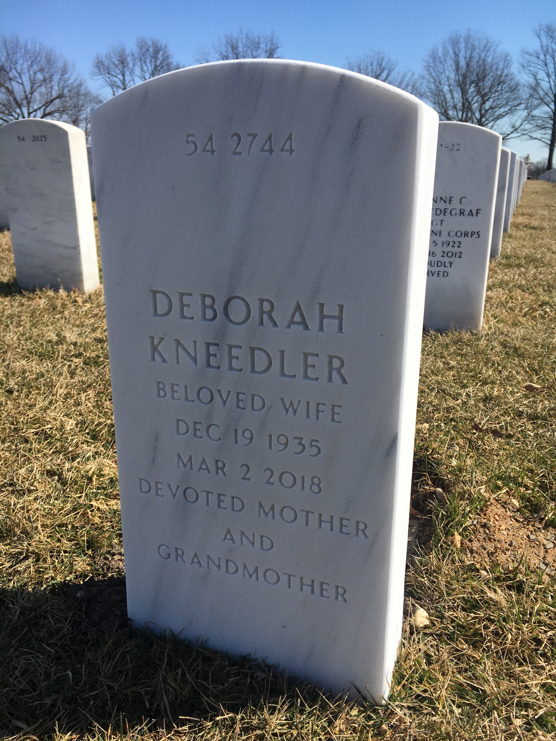 Back of headstone — Paul Berggren