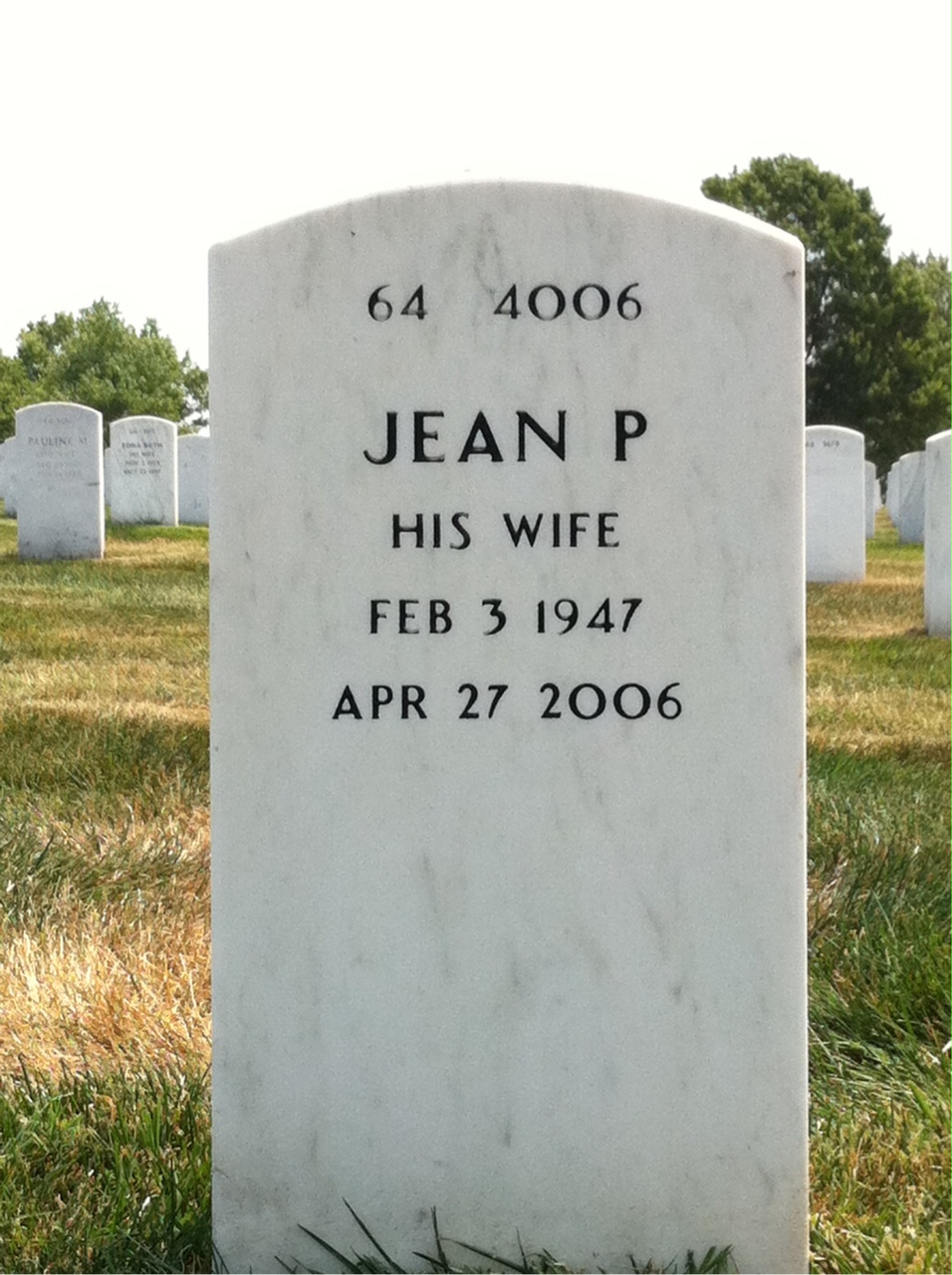 Back of headstone — John Rieder