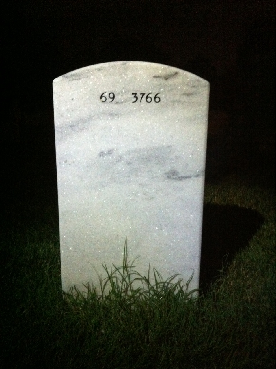 Back of headstone — William Sawyer