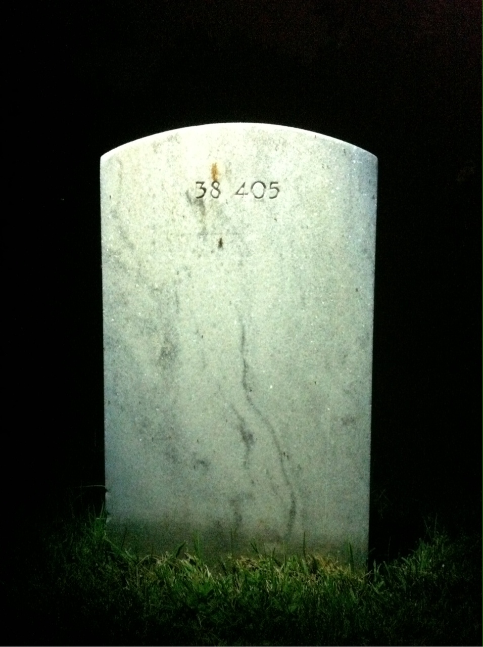 Back of headstone — Thomas Locke Rieger