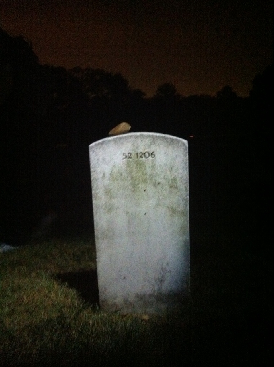 Back of headstone — Wesley R Jagers