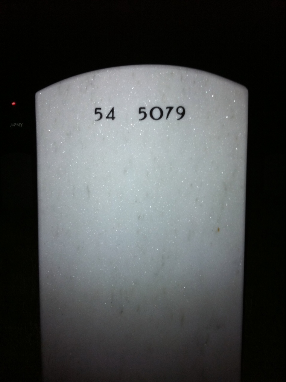 Back of headstone — William Tomlinson