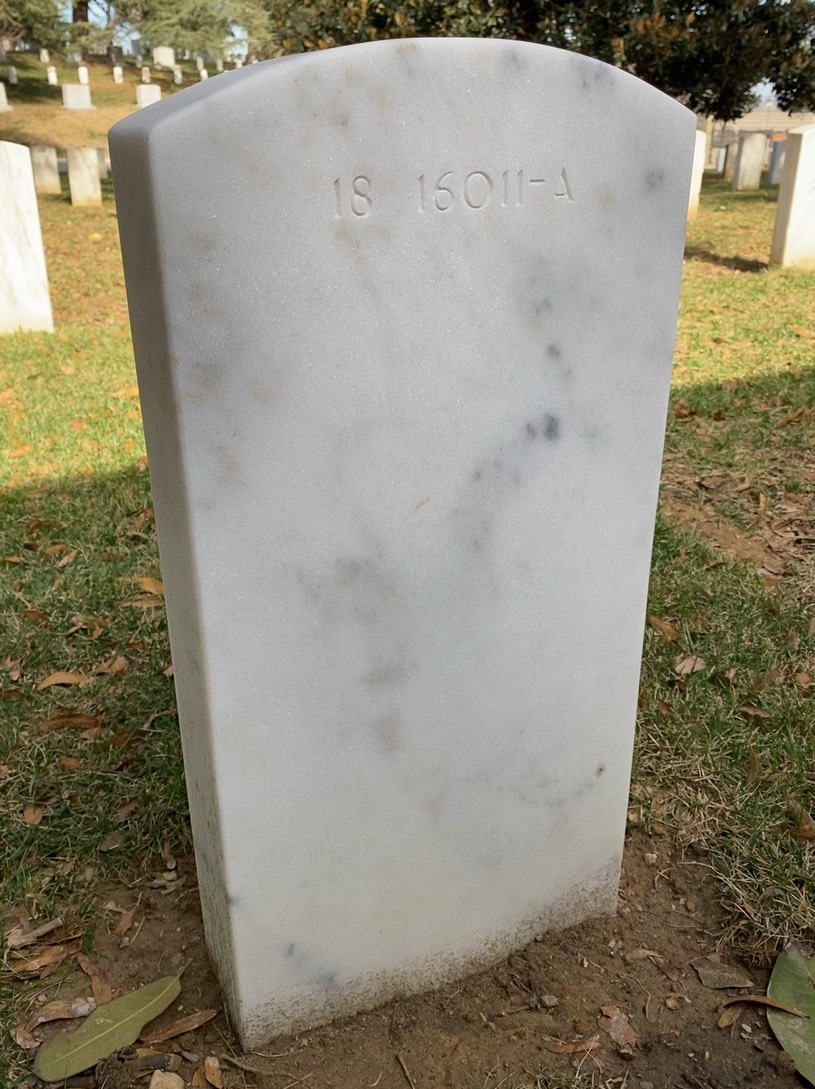 Back of headstone — Terence Constable