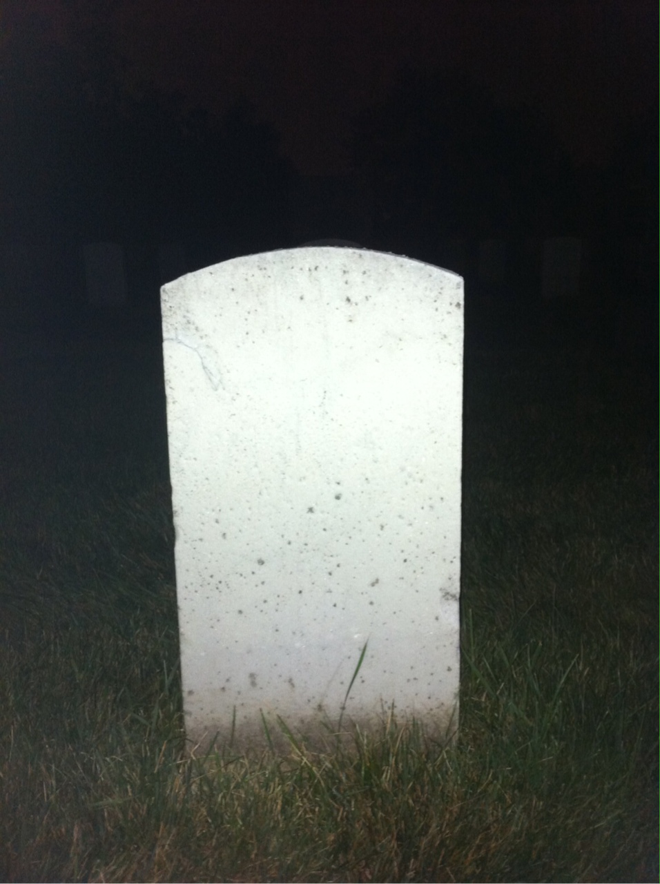 Back of headstone — George Balsley